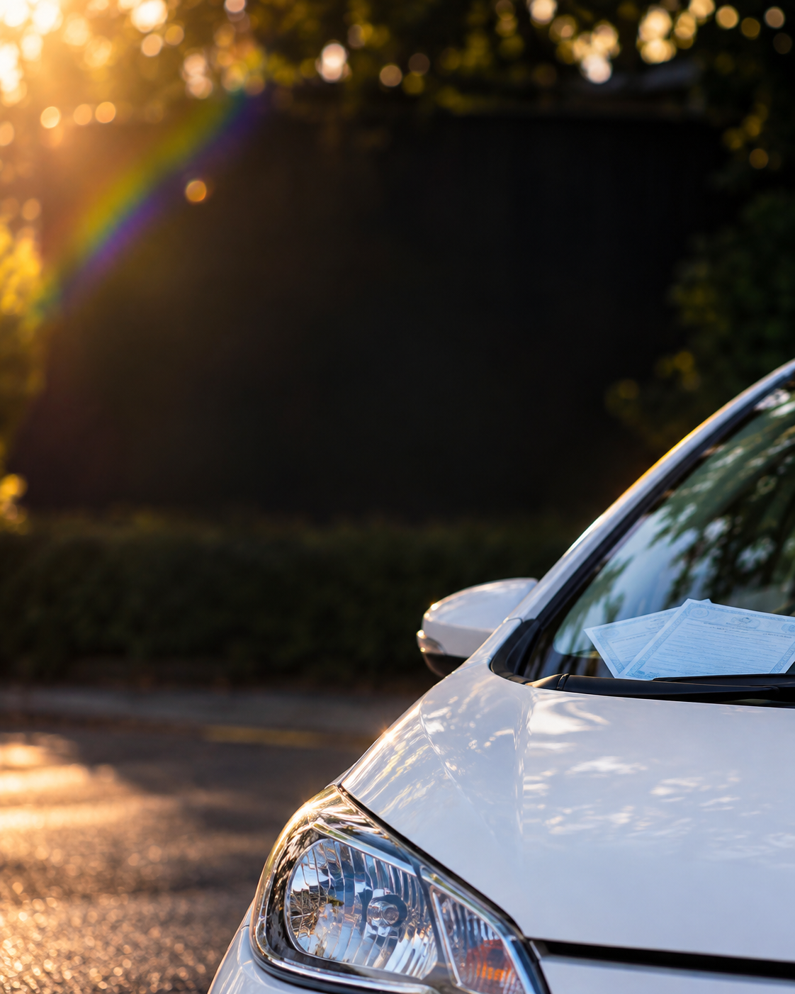Illustrative learner car and test pass papers